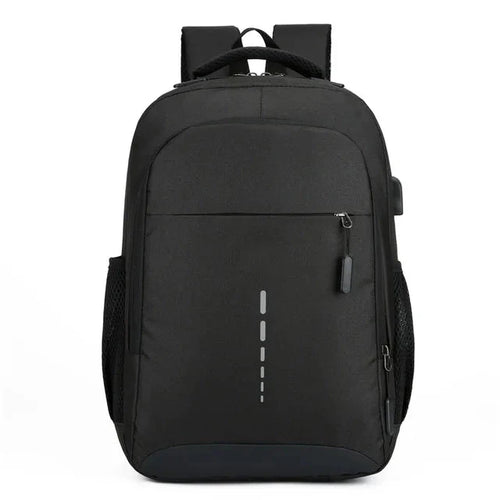 Water-Resistant Lightweight Backpack with USB Port, Reflective Details, Anti-Theft Zipper for School and Travel