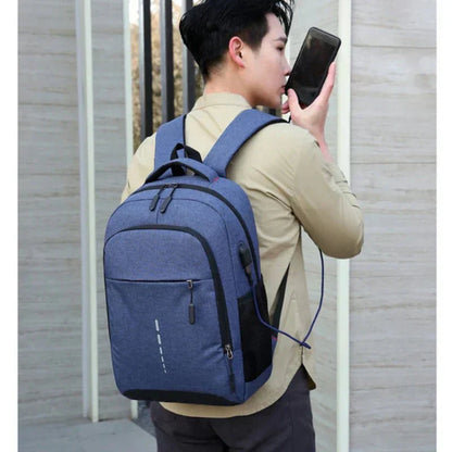 Water-Resistant Lightweight Backpack with USB Port, Reflective Details, Anti-Theft Zipper for School and Travel