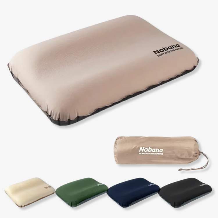Ergonomic Inflatable Camping Pillow for Comfortable Sleep