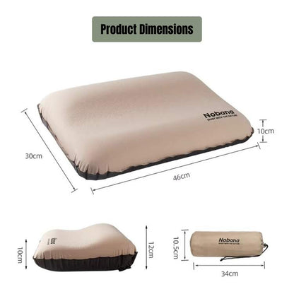 Ergonomic Inflatable Camping Pillow for Comfortable Sleep