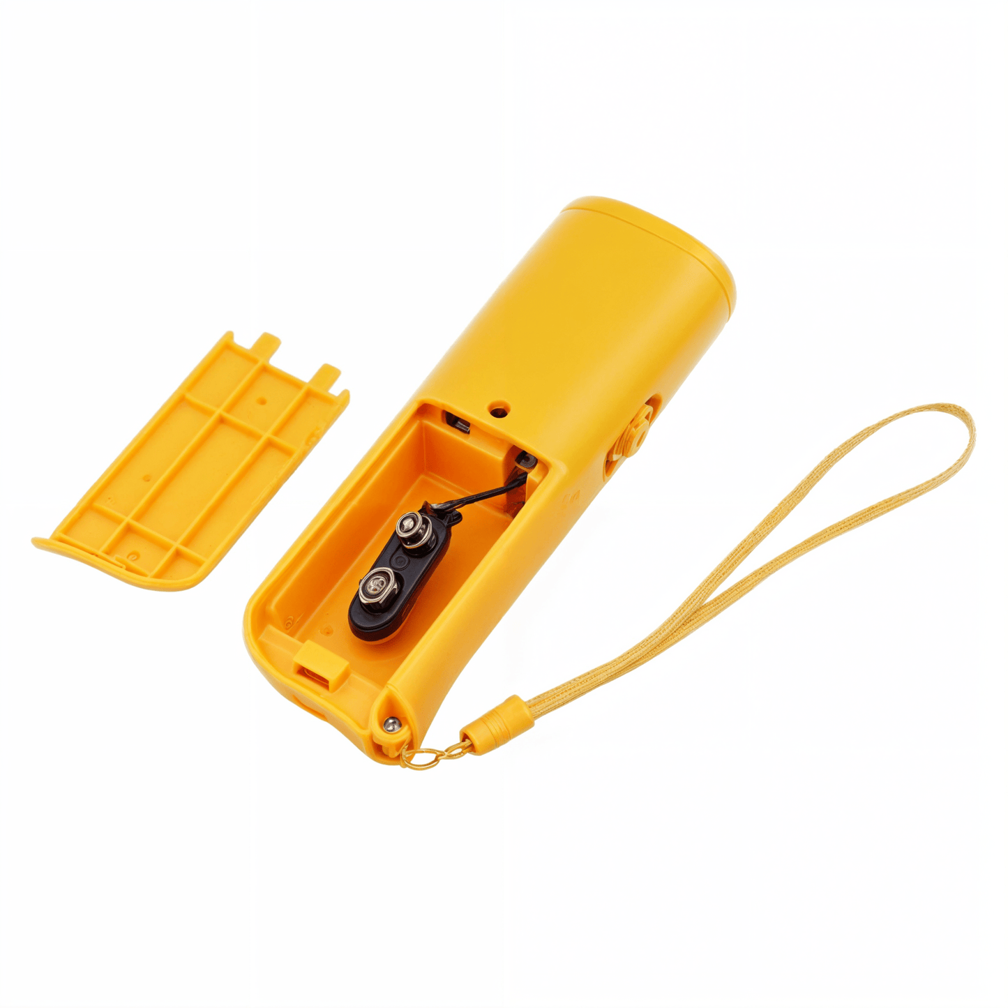 Compact Ultrasonic Dog Training Device with LED Light, 5-Meter Range, Wrist Strap
