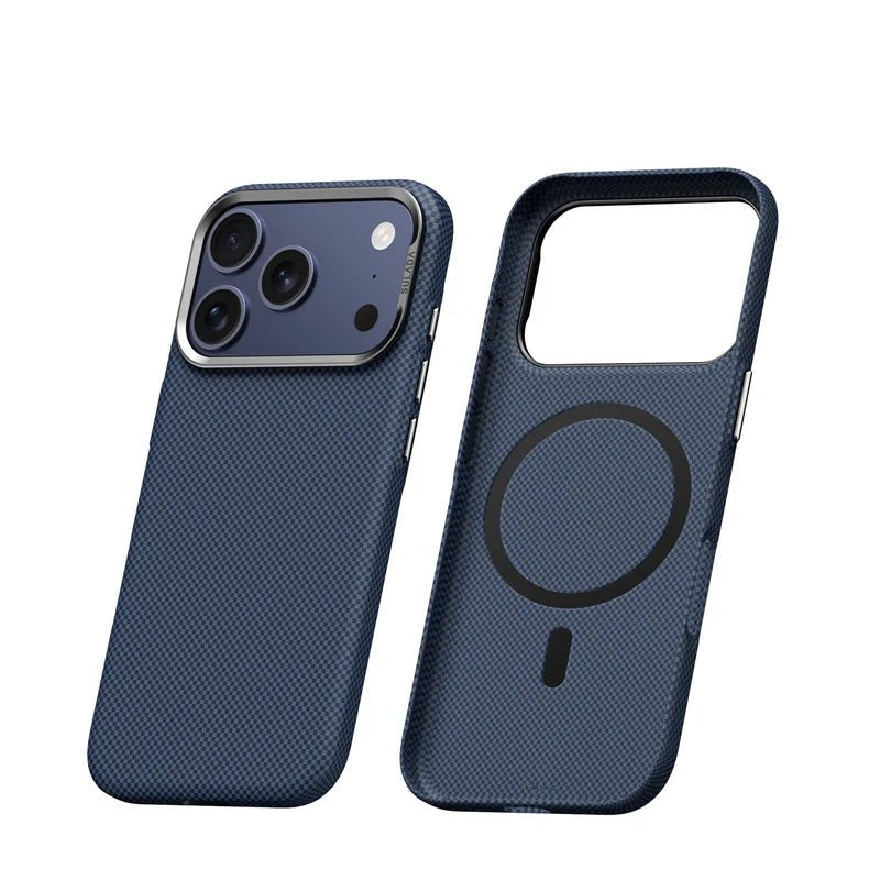 Matte Checkered Polycarbonate Case for iPhone with MagSafe and Camera Guard