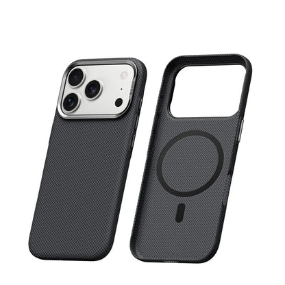 Matte Checkered Polycarbonate Case for iPhone with MagSafe and Camera Guard