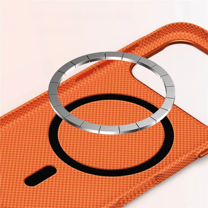 Matte Checkered Polycarbonate Case for iPhone with MagSafe and Camera Guard