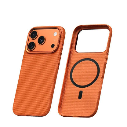 Matte Checkered Polycarbonate Case for iPhone with MagSafe and Camera Guard