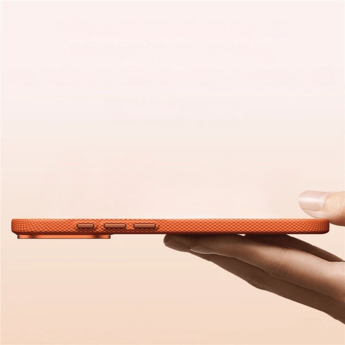 Matte Checkered Polycarbonate Case for iPhone with MagSafe and Camera Guard