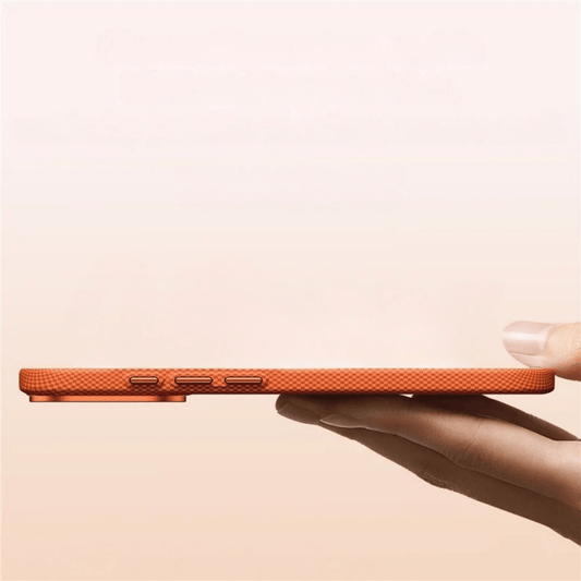 Matte Checkered Polycarbonate Case for iPhone with MagSafe and Camera Guard