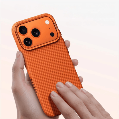 Matte Checkered Polycarbonate Case for iPhone with MagSafe and Camera Guard