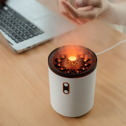 Enchanting Aroma Diffuser with Flame Light & Mist Effects