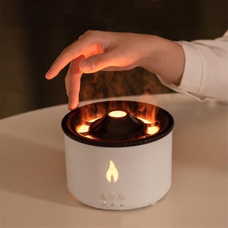 Enchanting Aroma Diffuser with Flame Light & Mist Effects