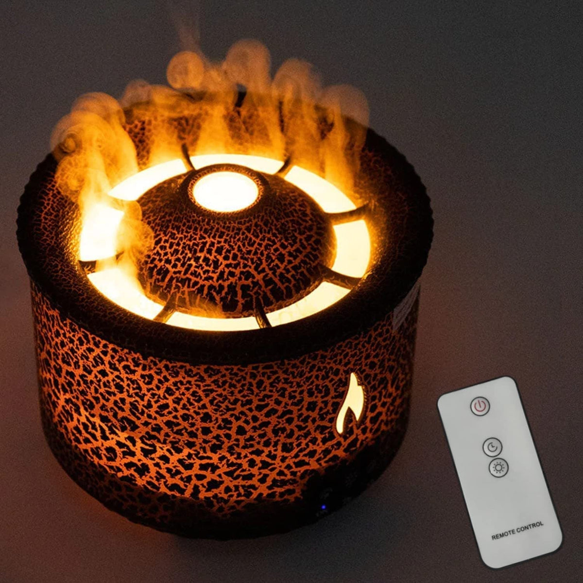 SerenityMist Aromatherapy Diffuser with Flame Light Effects
