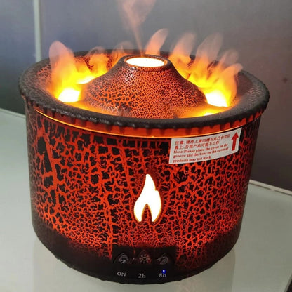 Enchanting Aroma Diffuser with Flame Light & Mist Effects