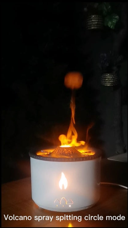 Enchanting Aroma Diffuser with Flame Light & Mist Effects