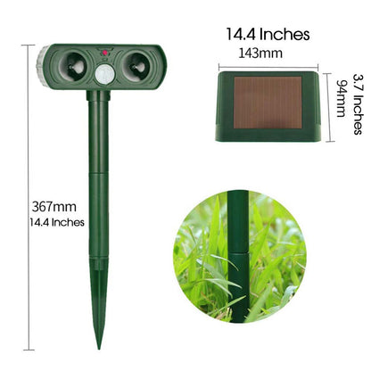 Solar Ultrasonic Deterrent for Birds and Animals | Quiet Outdoor Areas