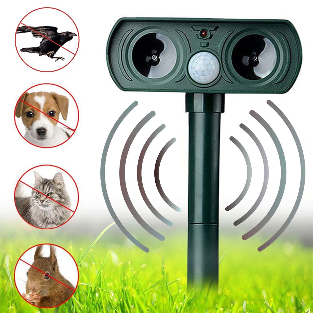 Solar Ultrasonic Deterrent for Birds and Animals | Quiet Outdoor Areas