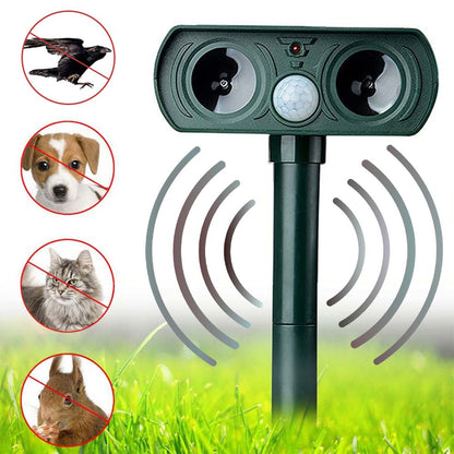 Solar Ultrasonic Deterrent for Birds and Animals | Quiet Outdoor Areas