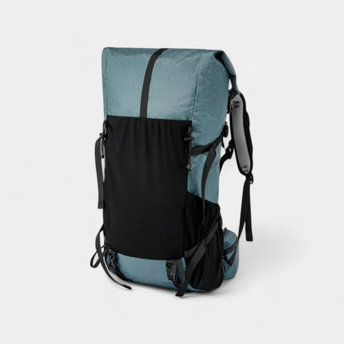 50L Lightweight Roll-Top Hiking Backpack with Water-Resistant Ripstop Nylon