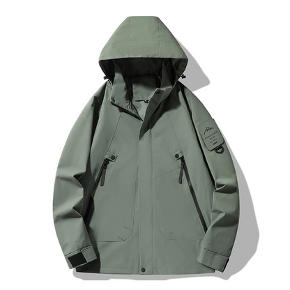 Waterproof Rain Jacket for All Genders – Wind Resistant Outdoor Coat