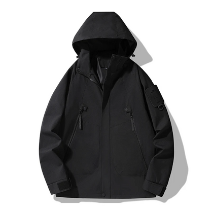 Waterproof Rain Jacket for All Genders – Wind Resistant Outdoor Coat