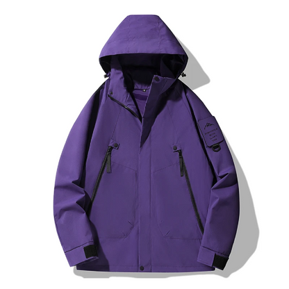 Waterproof Rain Jacket for All Genders – Wind Resistant Outdoor Coat