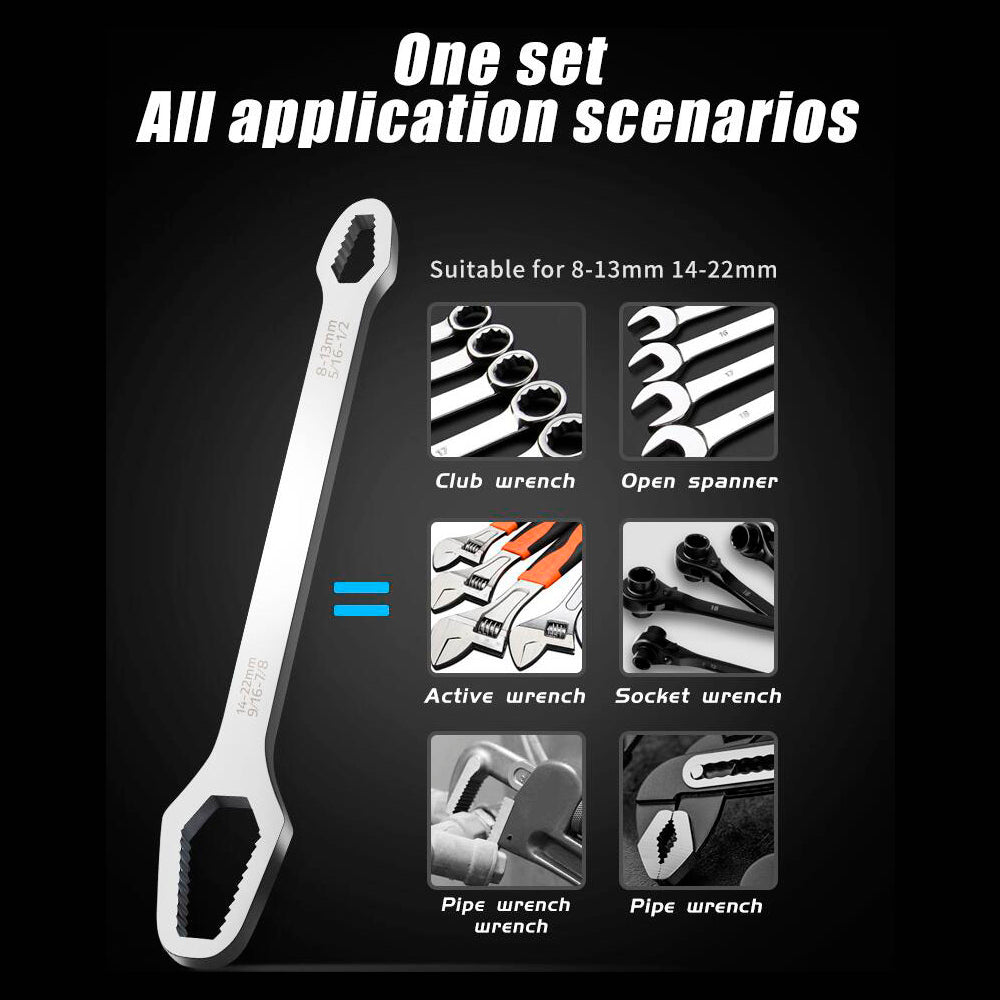 Universal Wrench with Adjustable Size 8-22 mm