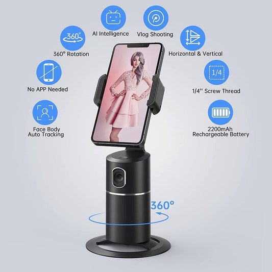 Smart 360° Face-Tracking Mobile Tripod