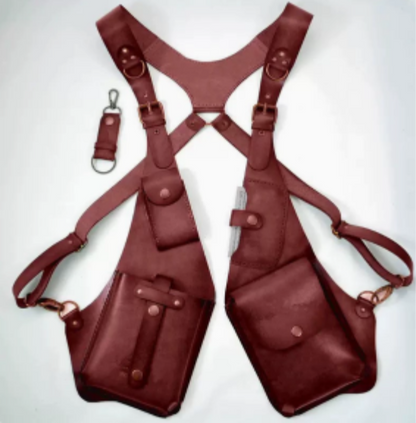 Versatile Leather Shoulder Holster for Stylish Storage