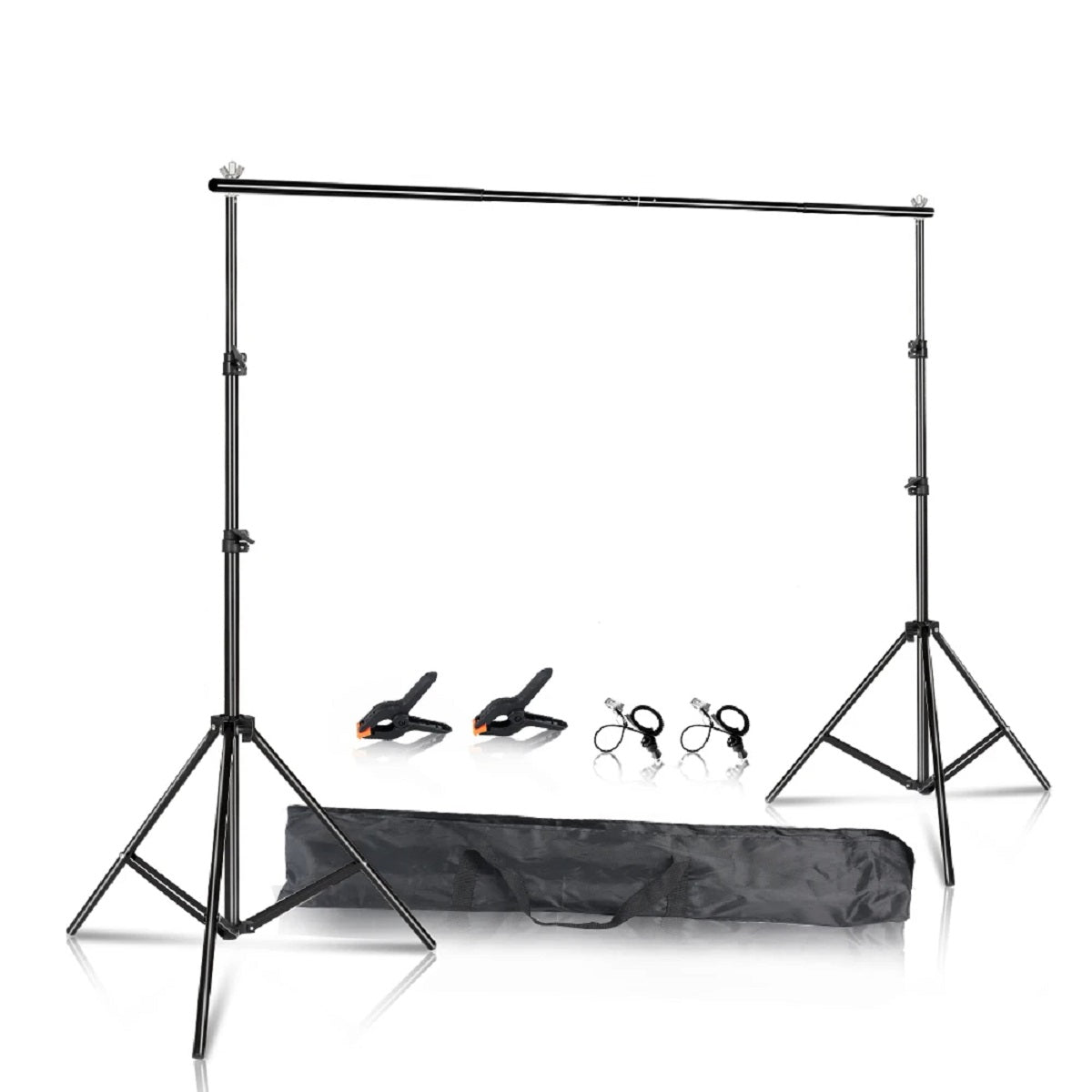 Green Screen Support Frame with Carry Bag - Photography Backdrop Stand Set