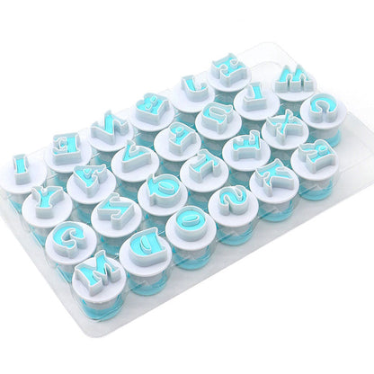 Plunger Cutter for Fondant - Alphabet Shapes