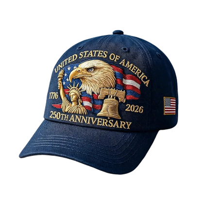 American Spirit Adjustable Cap with Eagle & Liberty Emblem
