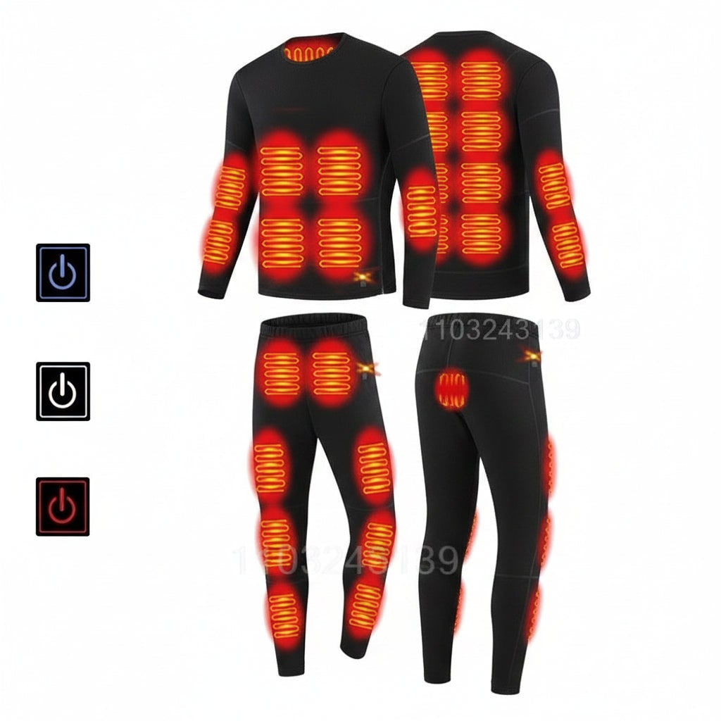 USB-Powered Thermal Base Layer Set for Ultimate Cold Protection