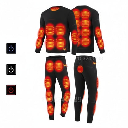 Rechargeable Heated Base Layer Set for Ultimate Winter Comfort