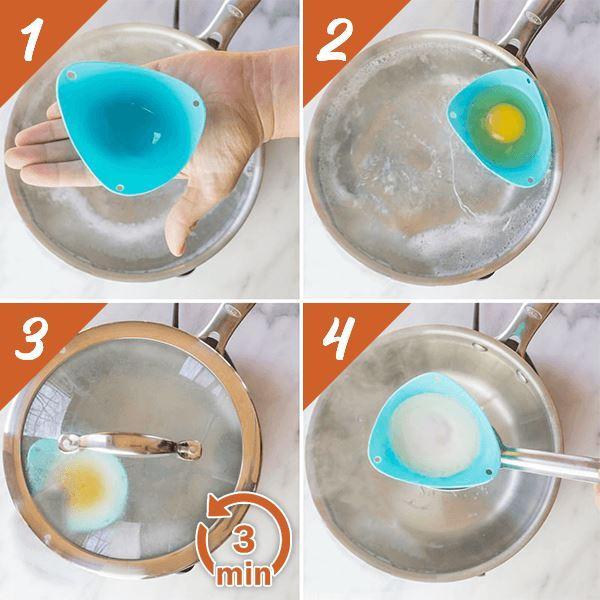 Buy 2 Get 2 Free | Easy Silicone Egg Poacher - Last Day Discount
