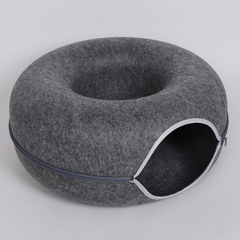 Dual-Function Cozy Cat Haven for Ultimate Relaxation