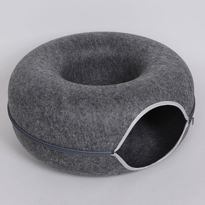 Dual-Function Cozy Cat Haven for Ultimate Relaxation