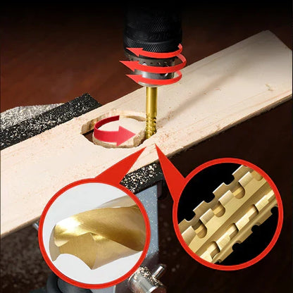 Precision Hole Saw Drill Set - 6 Pieces for Metal, Wood & Plastic