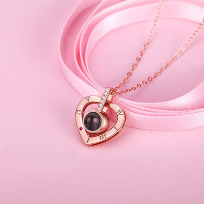 Roman Necklace | Eternal Rose and Heart Pendant | Luxurious Gift Set