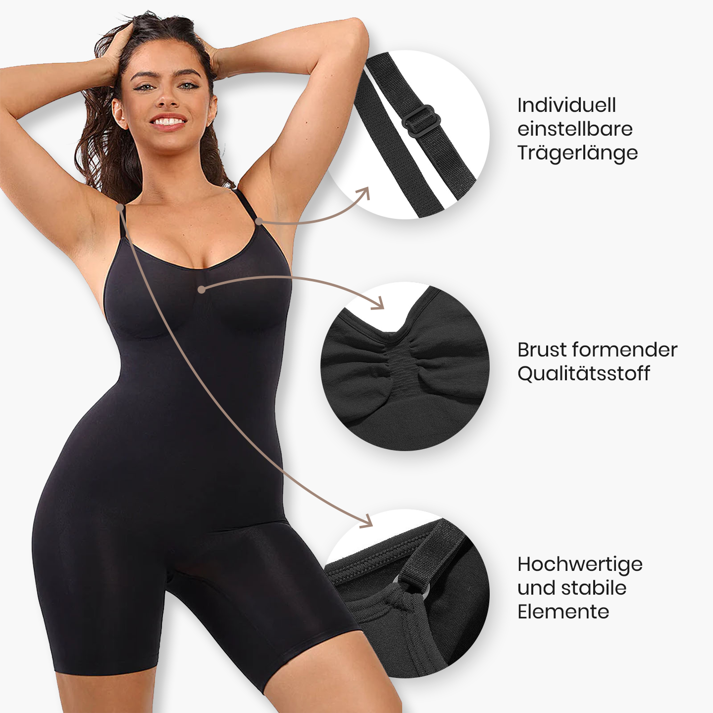 Sculpting Bodysuit Shapewear with Shorts – Ideal Fit and Comfort for Any Occasion