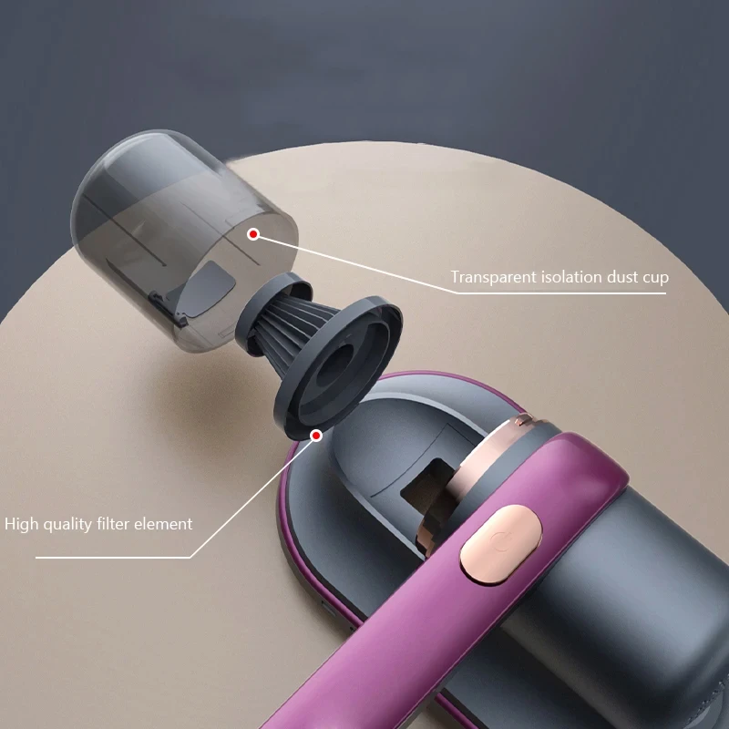 Vacuum Cleaner for Mattresses and Beds with UV-C Light