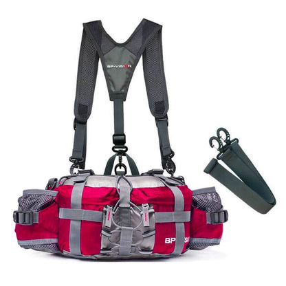 Waterproof Hiking Waist Pack with Bottle Holder