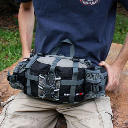 Waterproof Hiking Waist Pack with Bottle Holder