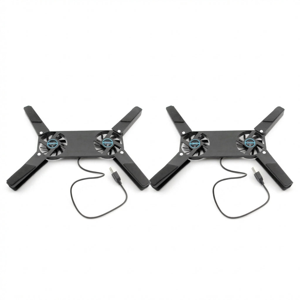 Portable Laptop Cooling Stand with Dual 60mm Fans