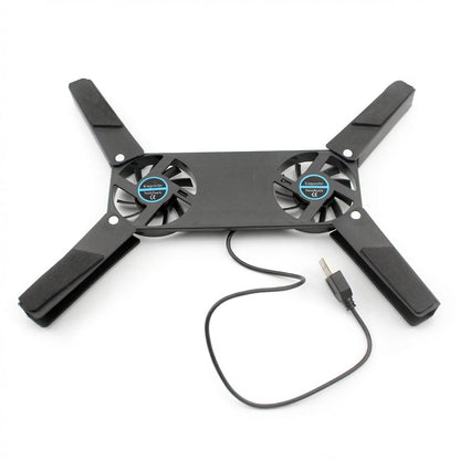 Portable Laptop Cooling Stand with Dual 60mm Fans