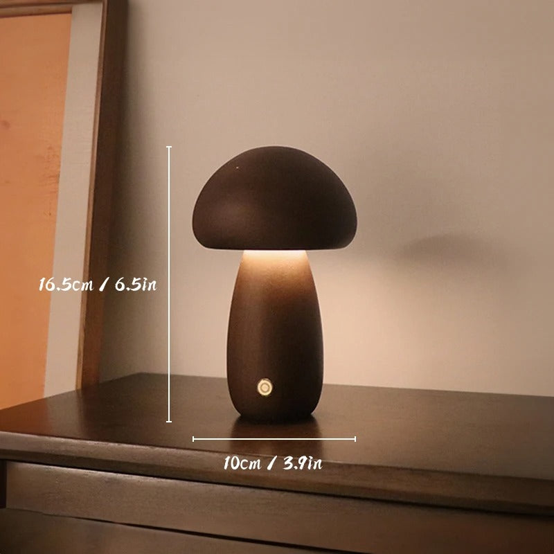 Serene Glow Wooden Night Lamp