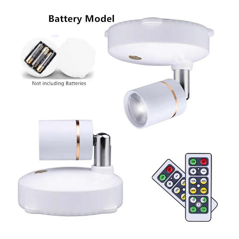 Wireless LED Spotlight for Indoor and Outdoor Use