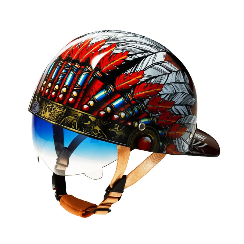 Motorcycle Baseball Helmet - DOT Certified