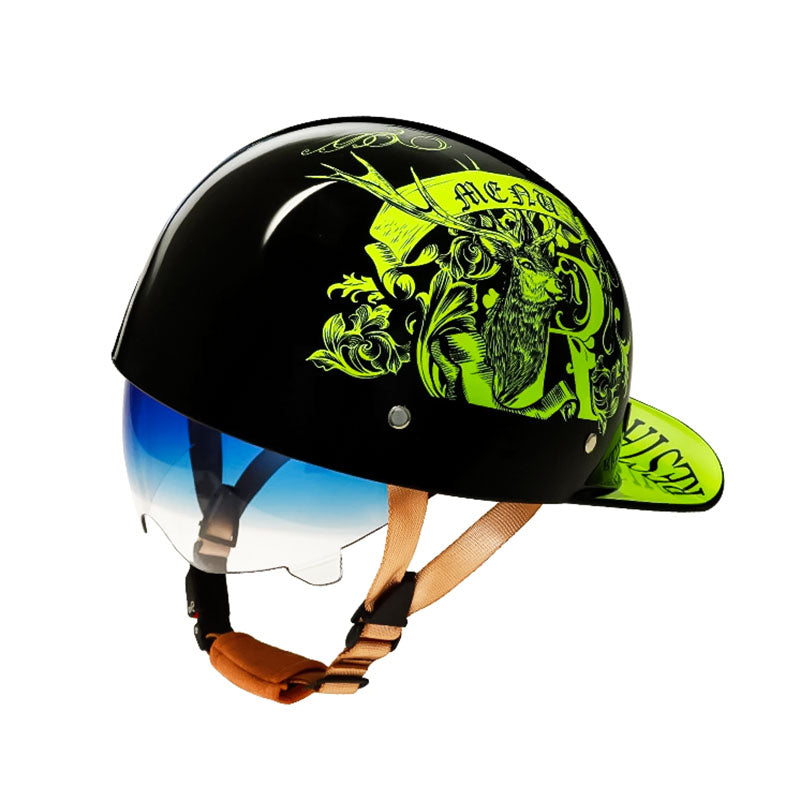 Motorcycle Baseball Helmet - DOT Certified