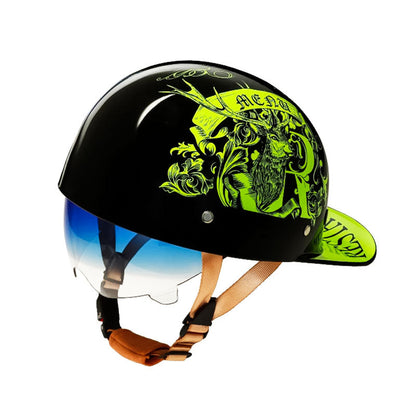 Motorcycle Baseball Helmet - DOT Certified