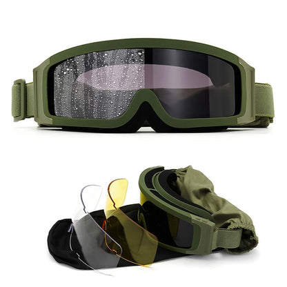 Safety Glasses Overlay for Spectacle Users with Changeable Lenses