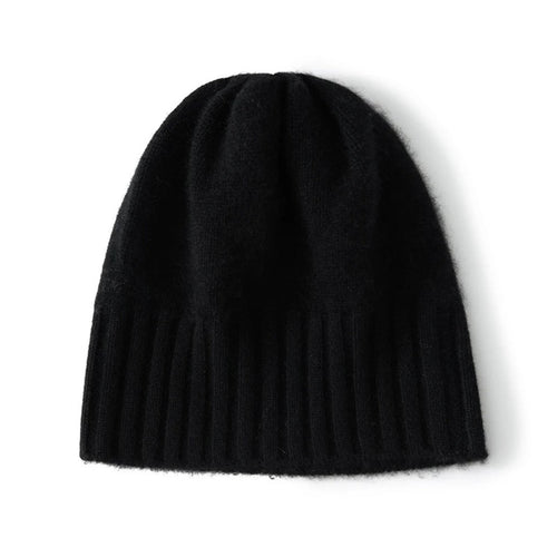 Soft Winter Beanie Hat for Women - Knitted Cashmere Warmth